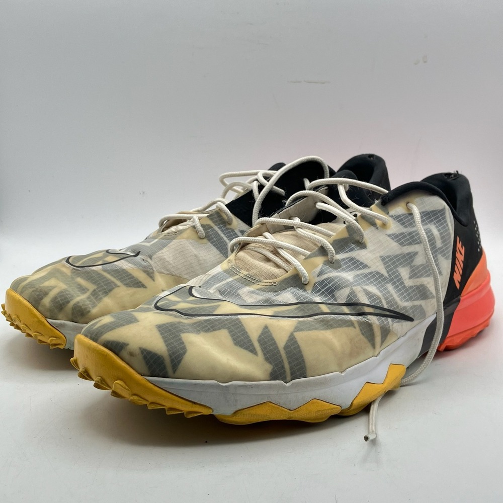 Nike Golf‎ Shoes Size 12 908321-100 Orange Black Mens Golfing Sneakers